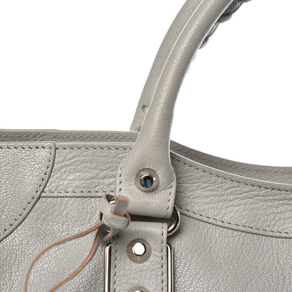Balenciaga Chevre Silver Metallic Edge Hardware City Gris Glace 10 of 10