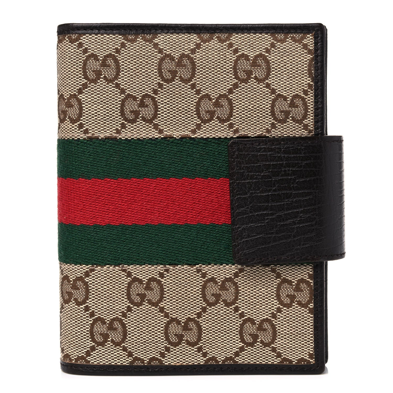Gucci Monogram Web Small Ring Agenda Brown 1 of 8