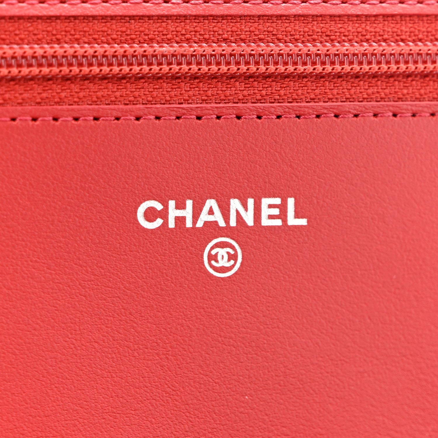Chanel Caviar Quilted Boy Wallet On Chain WOC Red 6 of 12