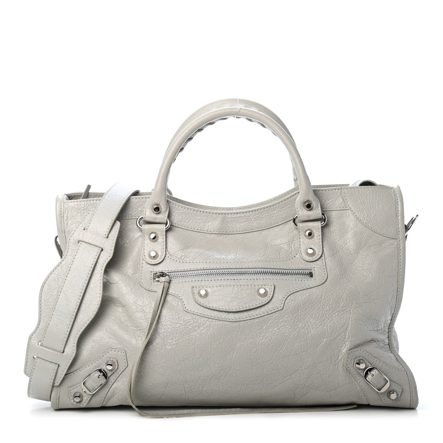 Balenciaga Agneau Classic Silver Hardware City Gris Nuage 1 of 4