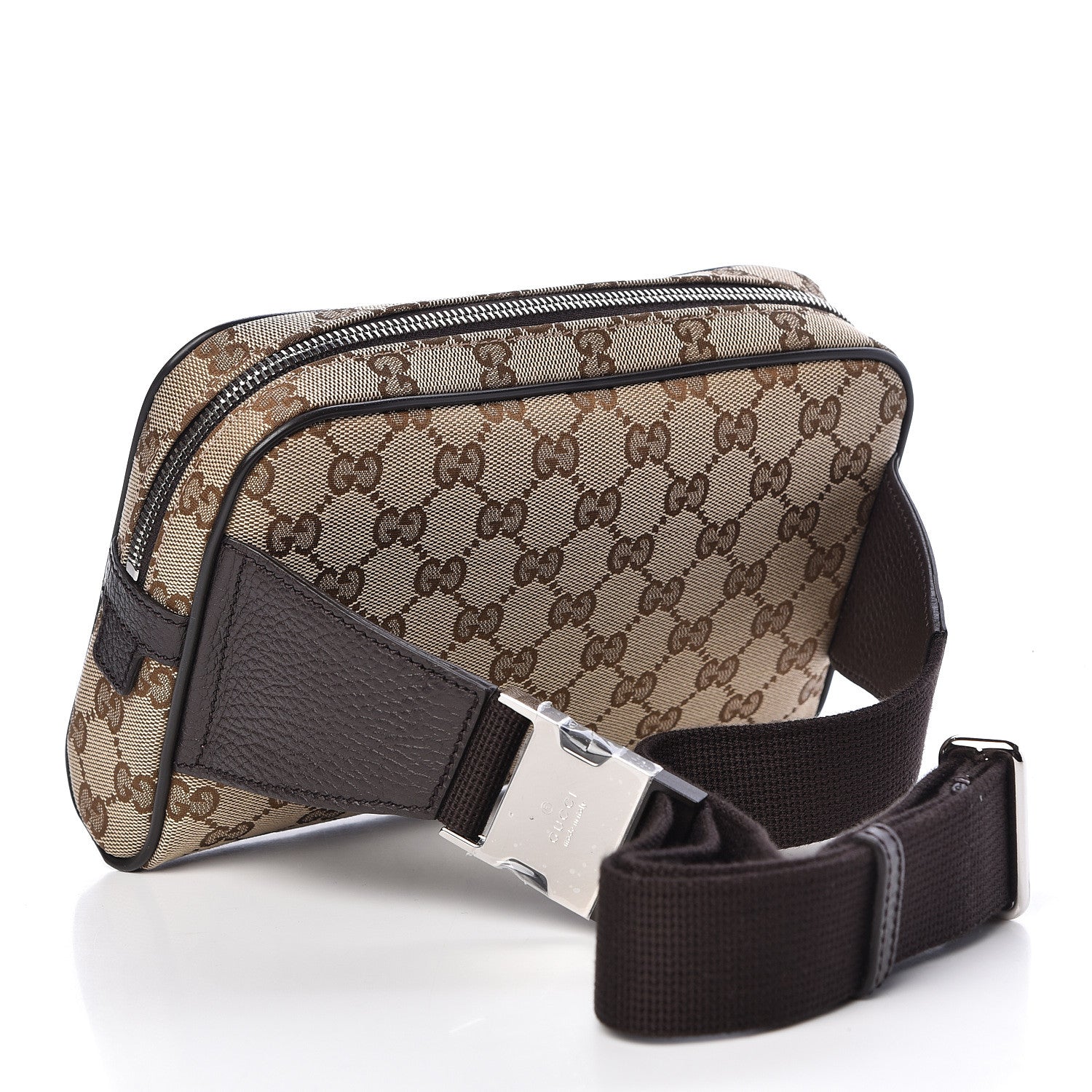 Gucci Monogram Belt Bag Dark Brown 3 of 10