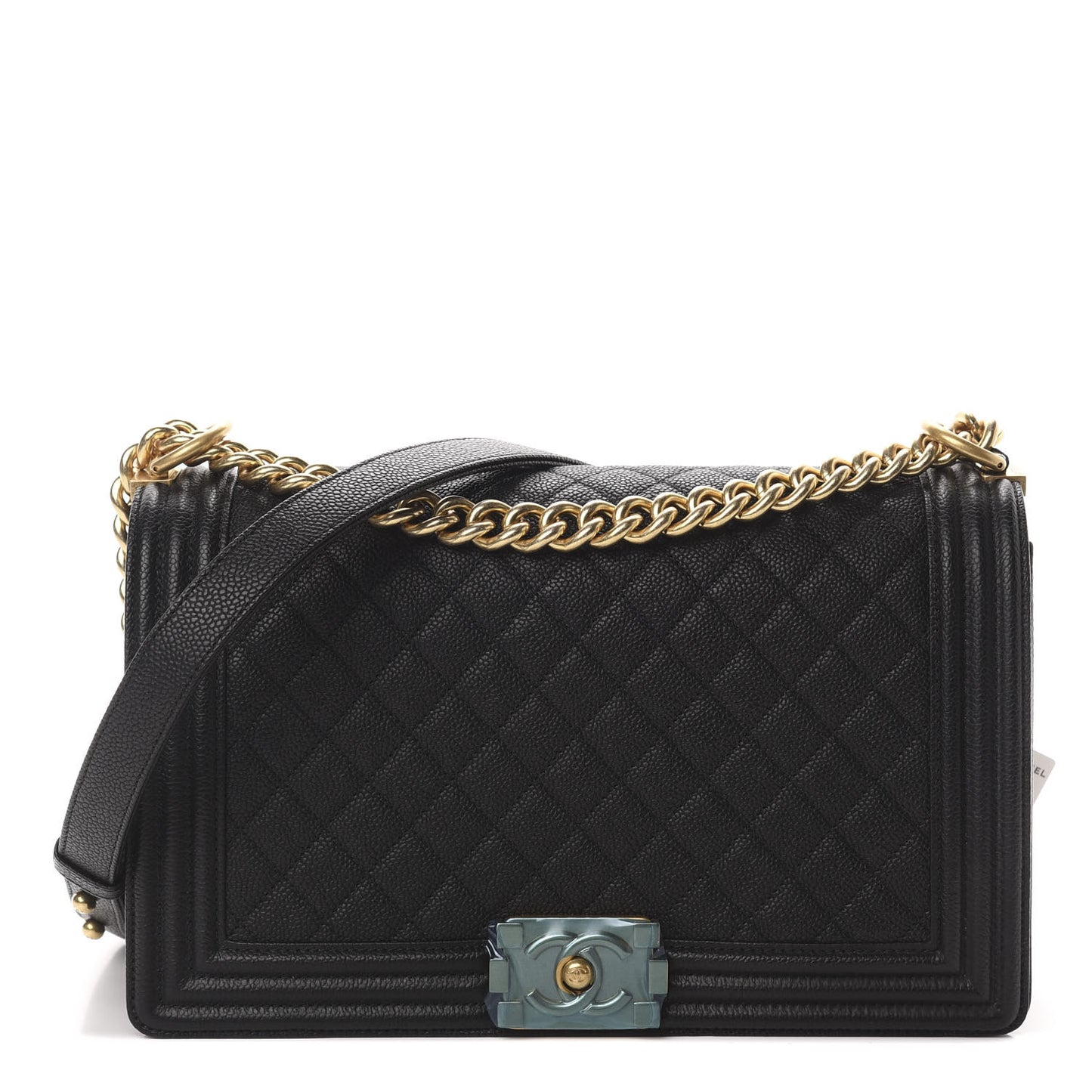 Caviar Quilted New Medium Boy Flap Black