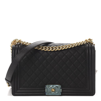 Chanel Caviar Quilted New Medium Boy Flap Black 1 of 11