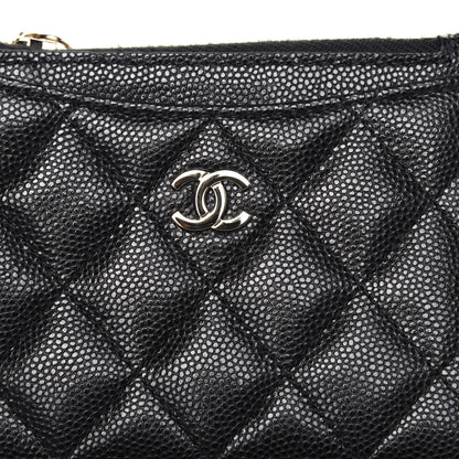 Chanel Caviar Quilted CC Zip Card Holder Black 10 of 11