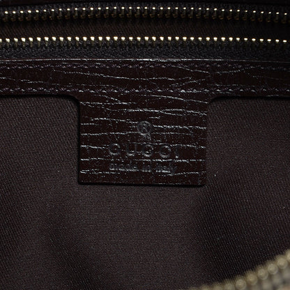 Gucci Monogram Medium Horsebit Chain Hobo Dark Brown 6 of 7