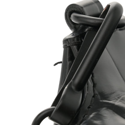 Balenciaga Semi Shiny Calfskin Crocodile Embossed Neo Classic Black Hardware Mini City Black 13 of 15