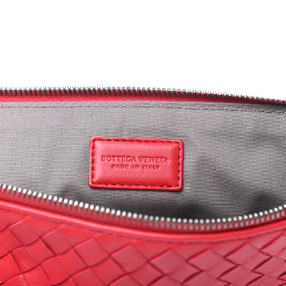 Bottega Veneta Nappa Intrecciato Medium Zip Pouch Fraise 6 of 6
