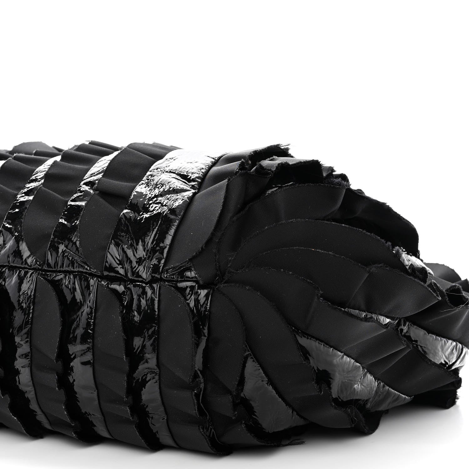 Prada Nappa Ruffle Bag Black 11 of 12