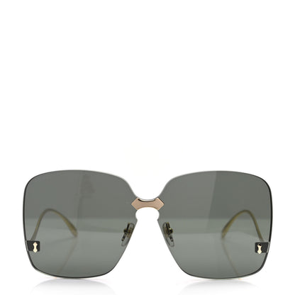 Gucci Metal Rimless Sunglasses GG0352S Gold 2 of 8
