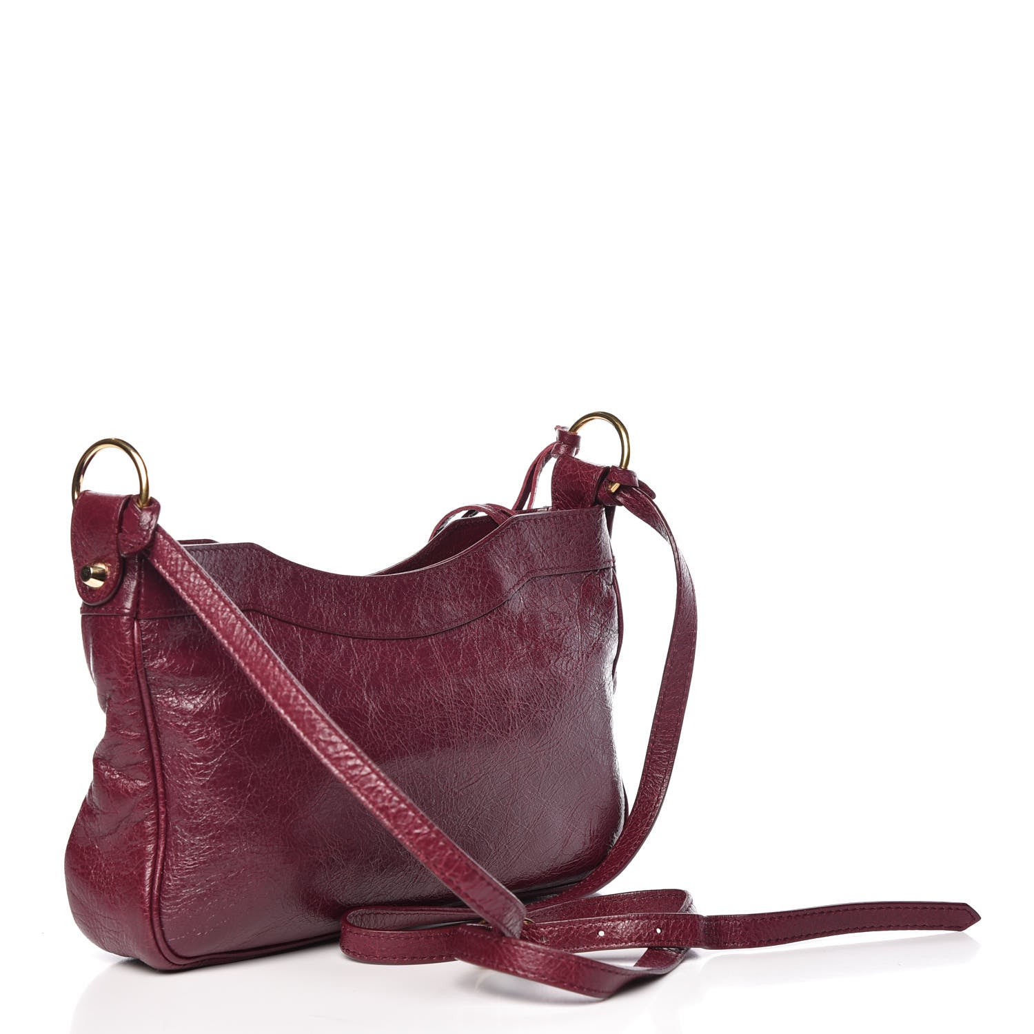 Balenciaga Agneau Classic Gold Hardware Hip Violet Prune 3 of 9