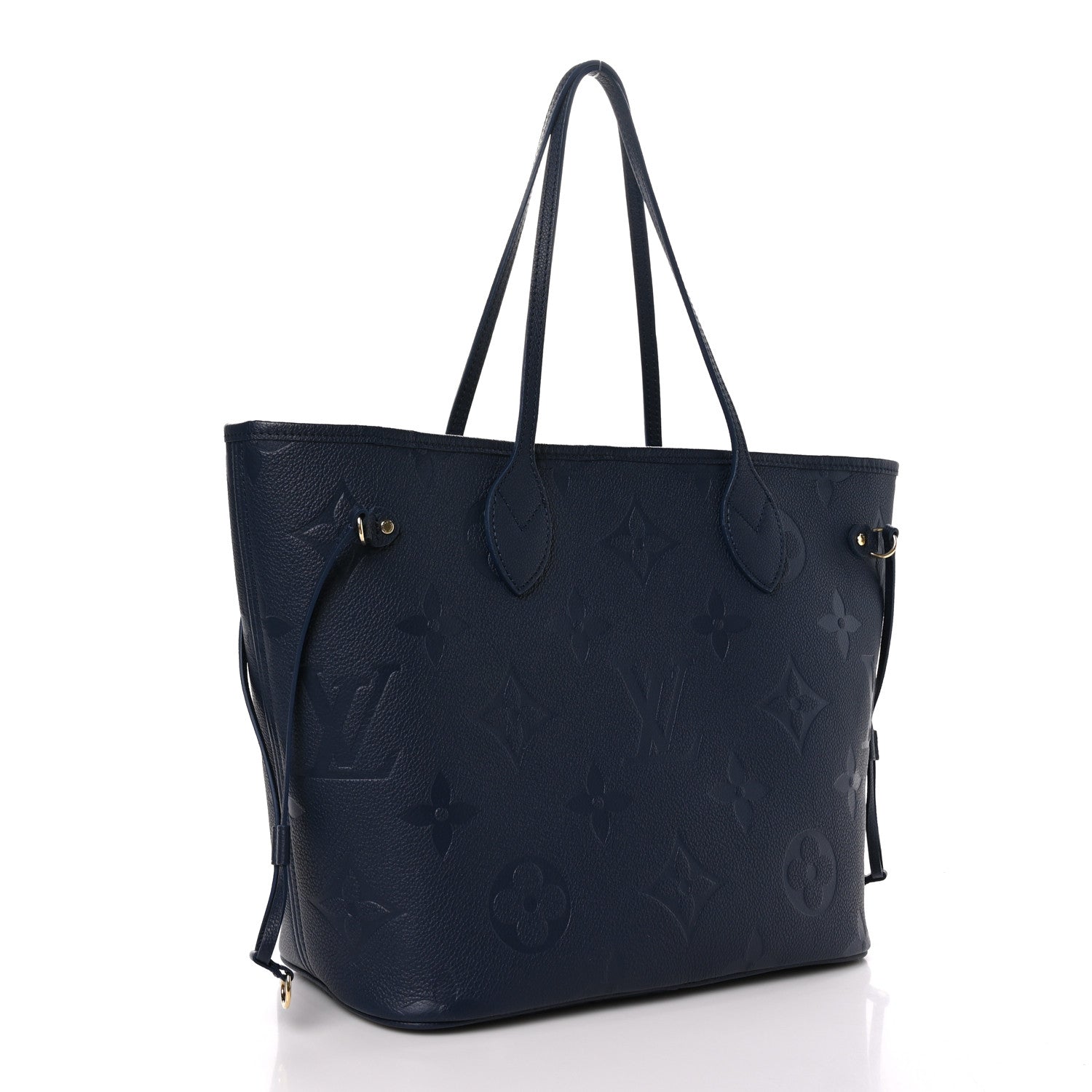 Louis Vuitton LOUIS VUITTON Empreinte Monogram Giant Neverfull MM Navy 3 of 8