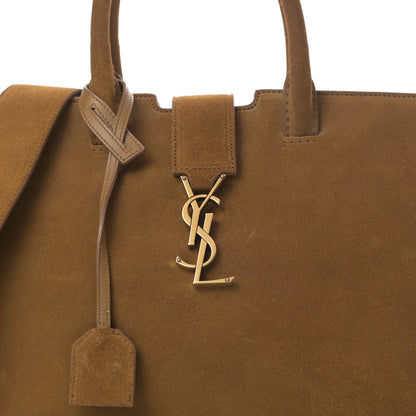 Saint Laurent Suede Small Monogram Downtown Cabas Light Ocre 8 of 18