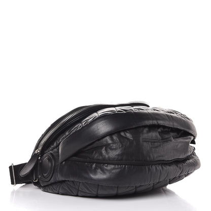 Chanel Nylon Quilted Jumbo Coco Cocoon Messenger Black 4 of 8