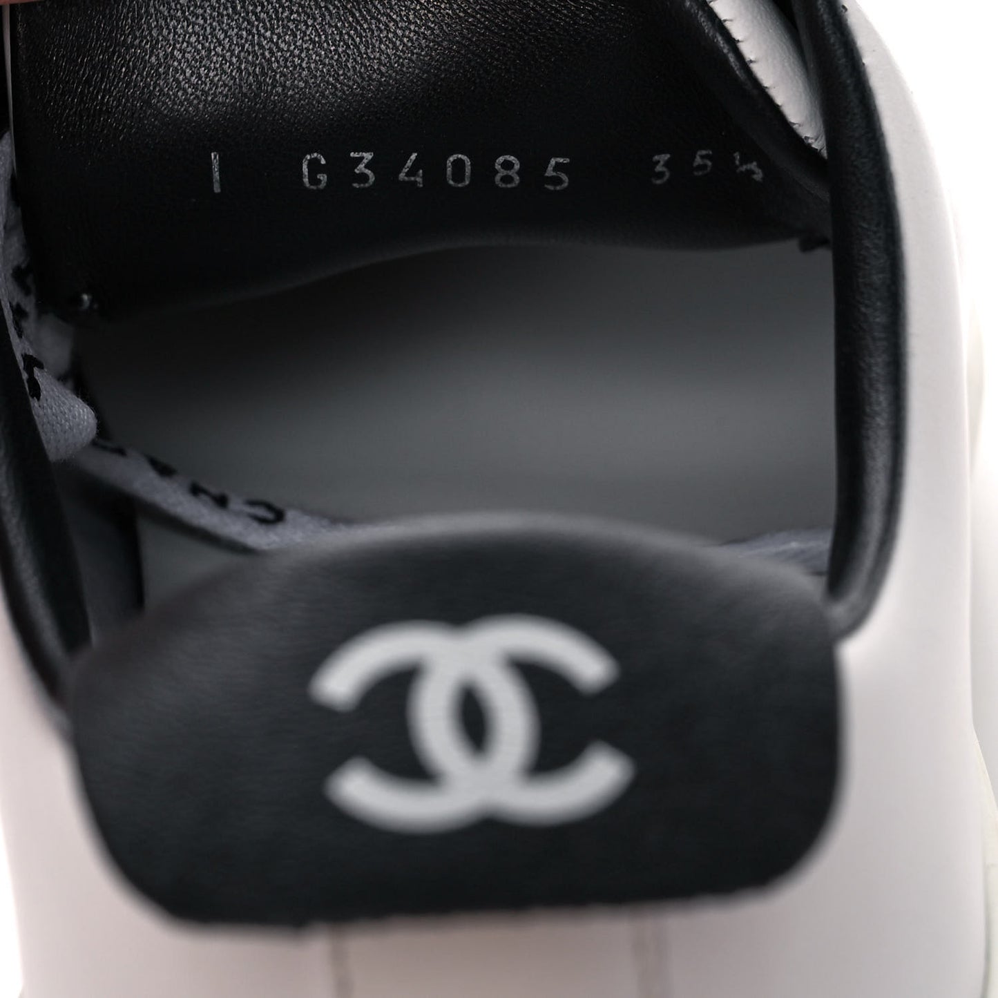 Calfskin CC Sneakers 35.5 White