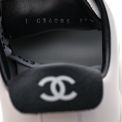 Chanel Calfskin CC Sneakers 35.5 White 9 of 11