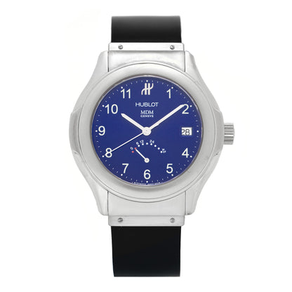 Hublot Stainless Steel Rubber 40mm MDM Automatic Watch Blue 1831.1 1 of 4