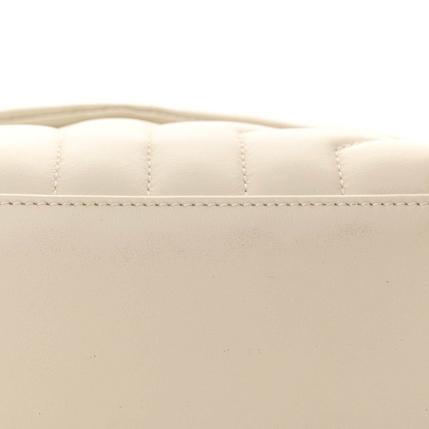 Saint Laurent Calfskin Y Quilted Monogram Small Loulou Chain Satchel Crema Soft 11 of 11