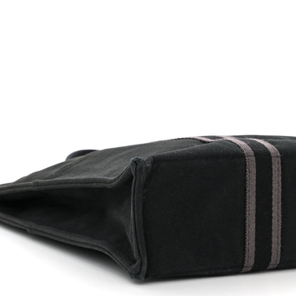 Hermes Canvas Herline MM Tote Black 8 of 9