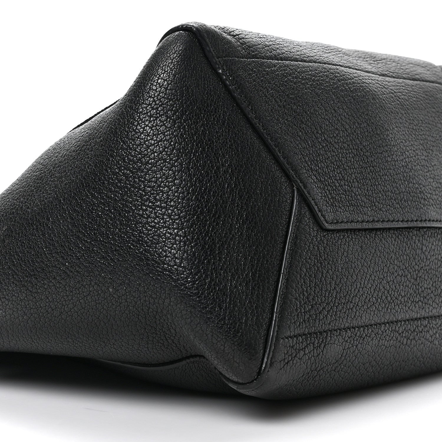 Celine Soft Grained Calfskin Sangle Bucket Bag Black 6 of 7