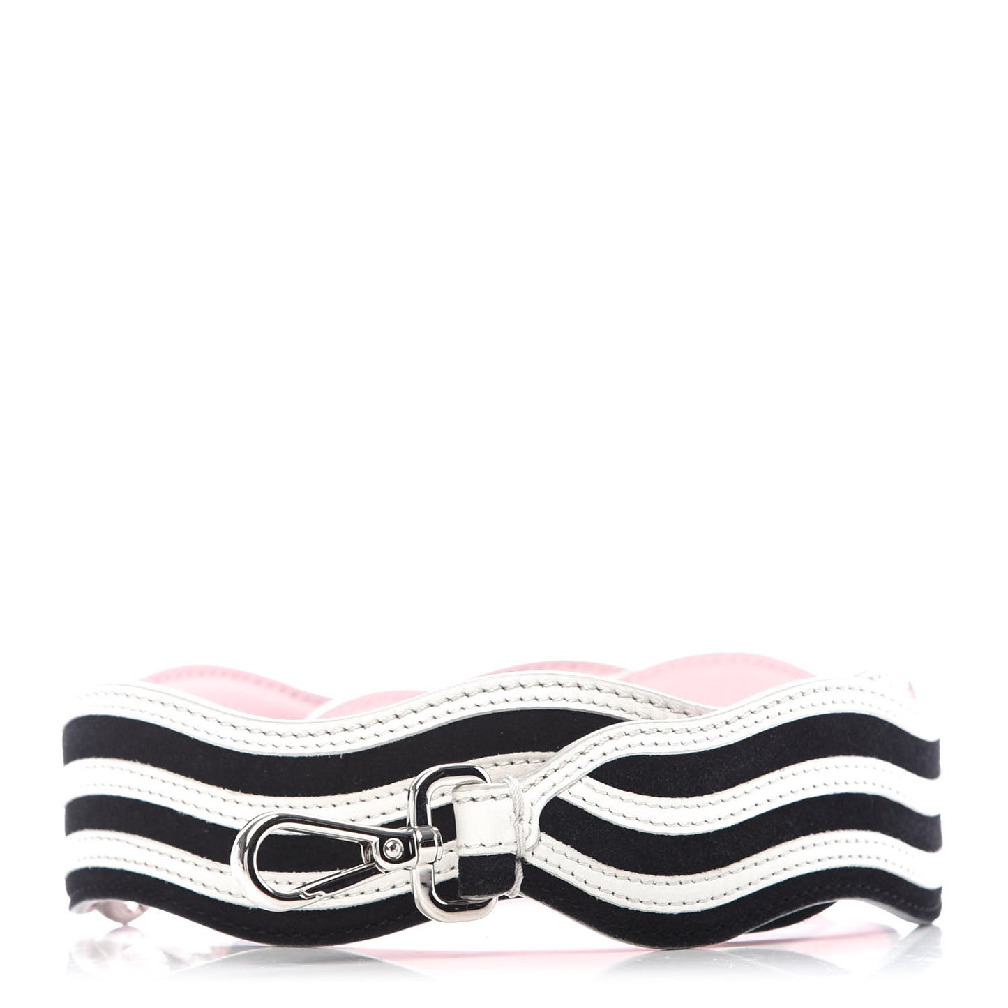 Suede Calfskin Waves Strap You Black