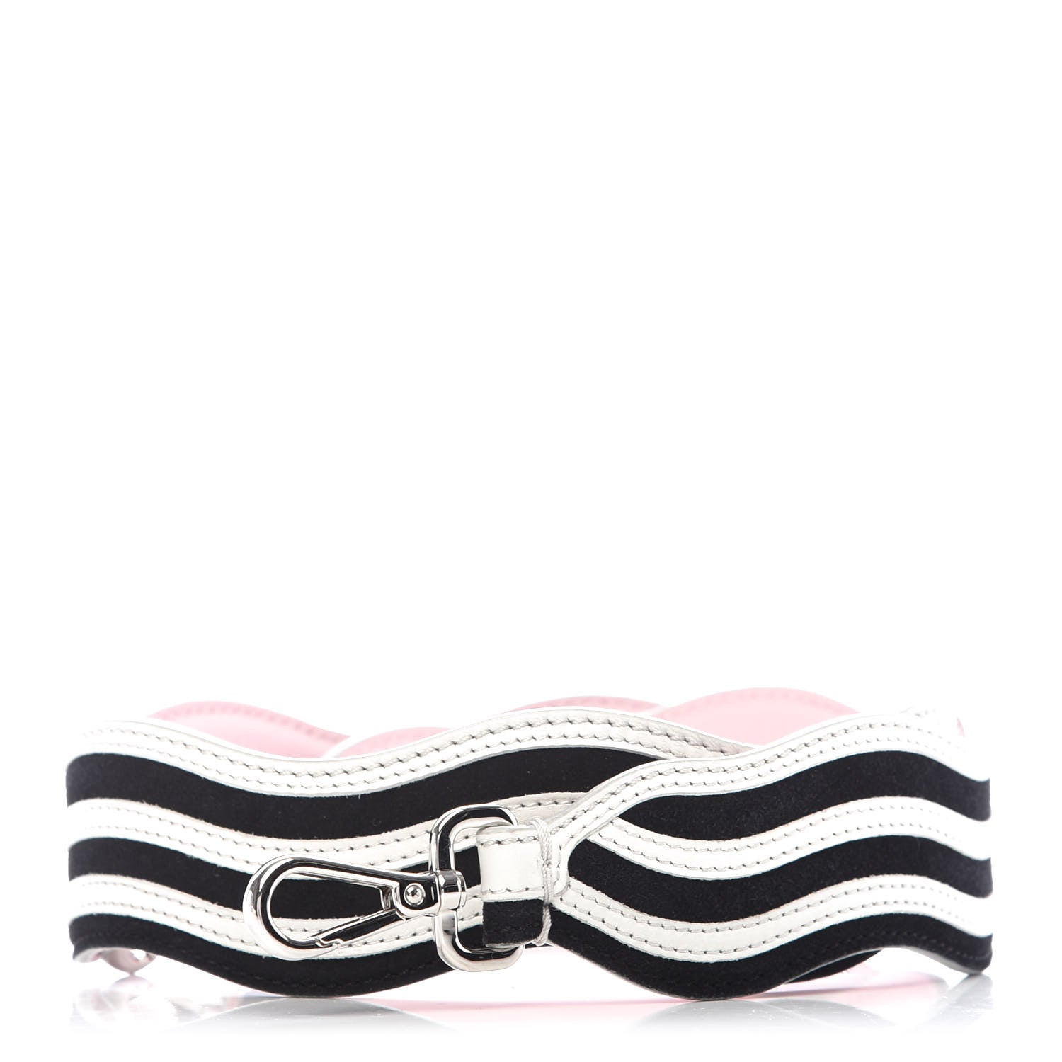 Fendi Suede Calfskin Waves Strap You Black 1 of 4