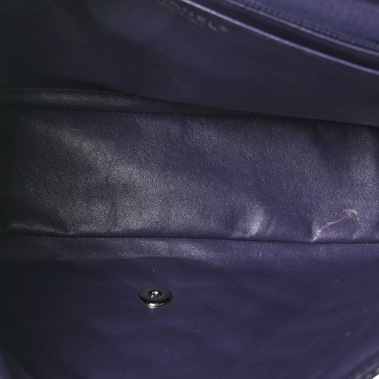 Patent Quilted Maxi Single Flap Purple