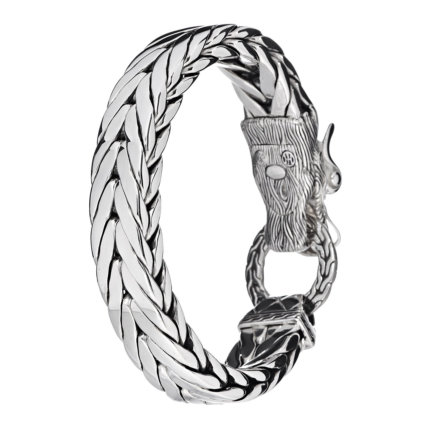 John Hardy Sterling Silver 15mm Legends Naga Dragon Station Bracelet 4 of 5