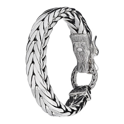 John Hardy Sterling Silver 15mm Legends Naga Dragon Station Bracelet 4 of 5