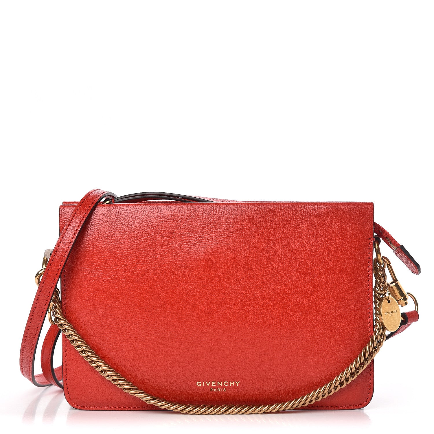 Givenchy Goatskin Suede Cross 3 Crossbody Bag Red 1 of 11