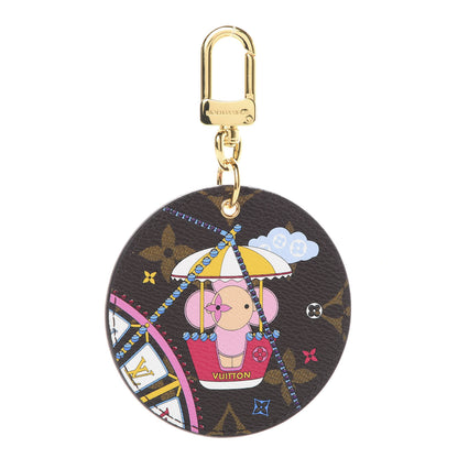 Louis Vuitton Monogram 2020 Christmas Animation Big Wheel Bag Charm Key Ring Rose Ballerine 1 of 5