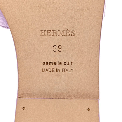 Hermes Epsom Oran Sandals 39 Violet Amethyste 6 of 8