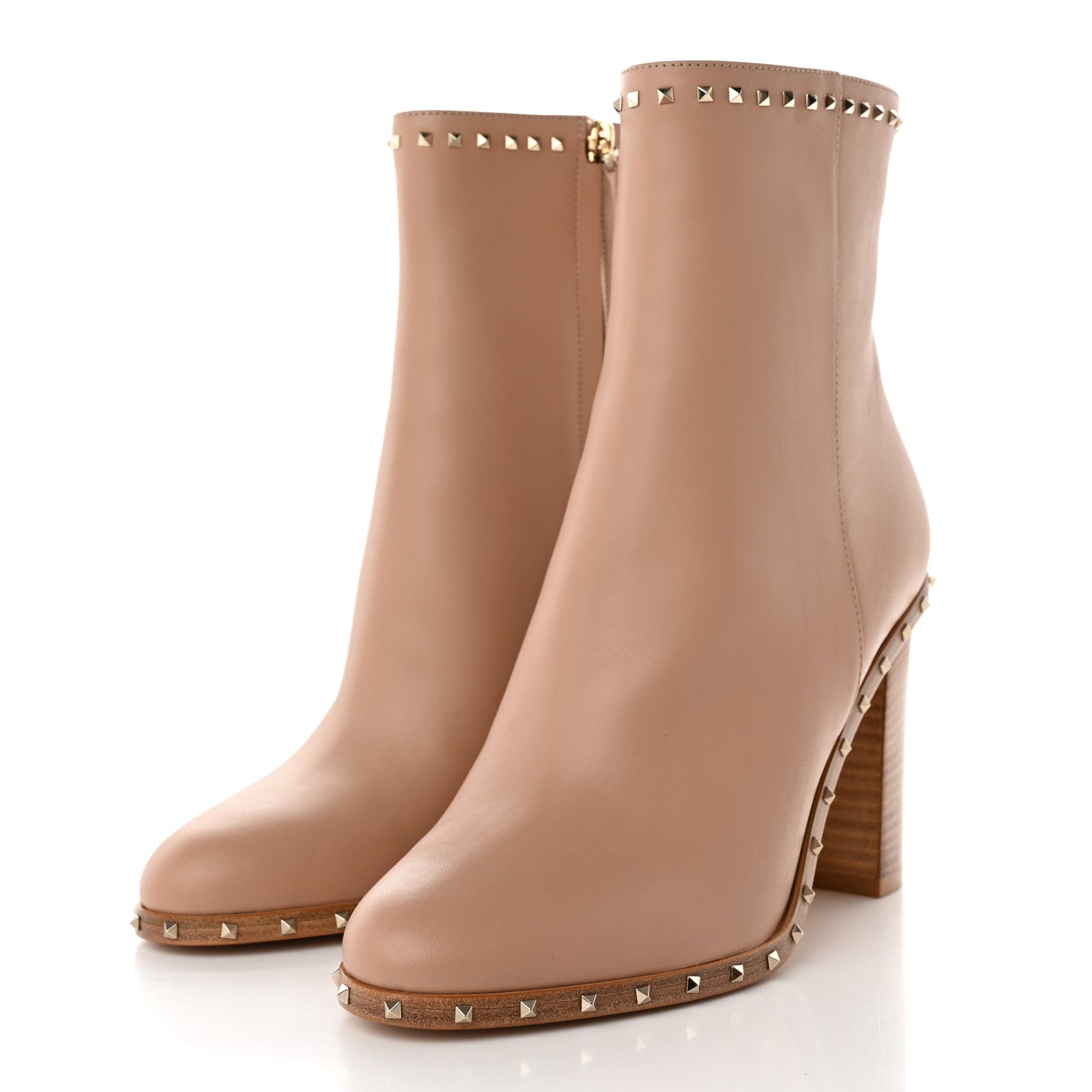 Valentino Garavani Nappa Soul Rockstud 90mm Ankle Boots 38 Skin Sorbet 3 of 13