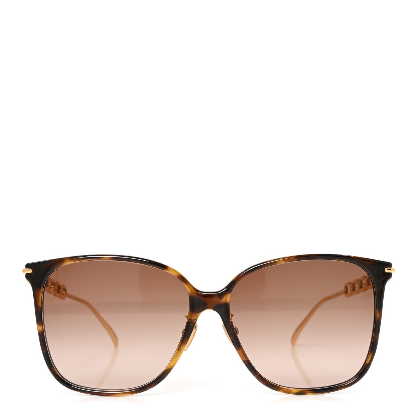 Acetate Metal My LV Two Chain Classique Square Z1945U Sunglasses Havana Brown
