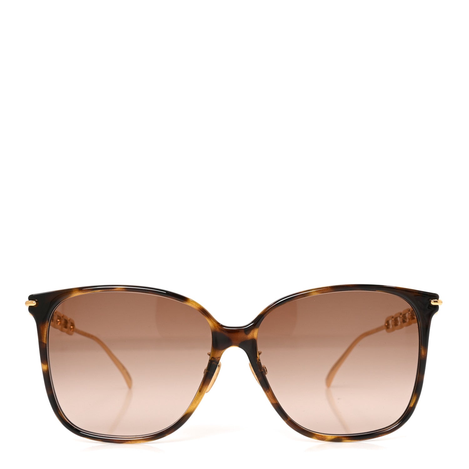 Louis Vuitton Acetate Metal My LV Two Chain Classique Square Z1945U Sunglasses Havana Brown 2 of 7