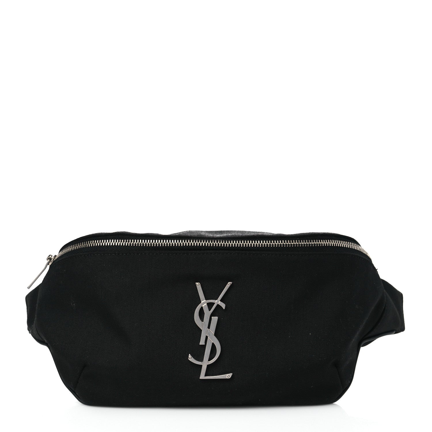 Saint Laurent Canvas Monogram Belt Bag Black 1 of 9