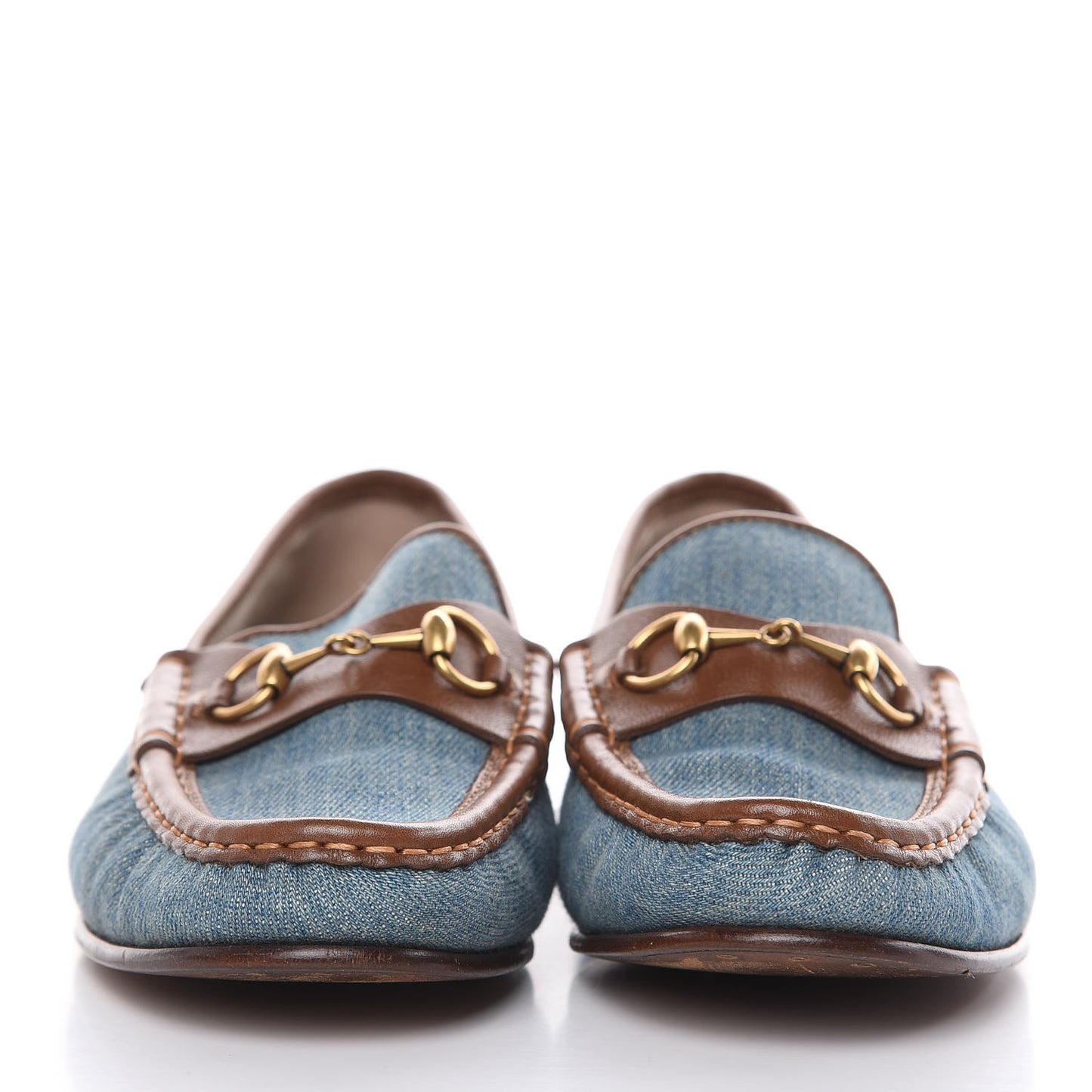 Denim Womens 1953 Horsebit Loafers 39 Brown Blue