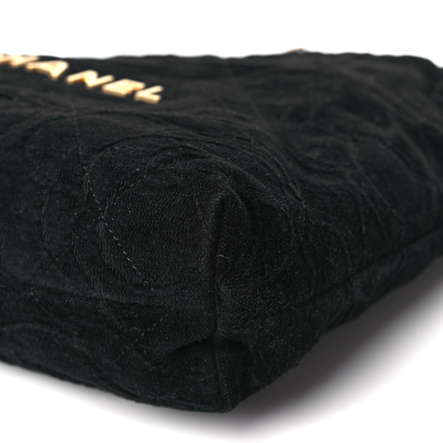 Chanel Velvet Camellia Small Chanel 22 Black 10 of 10