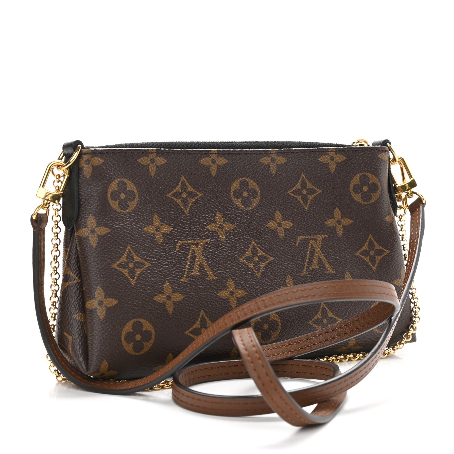Louis Vuitton Monogram Pallas Clutch Black 3 of 10