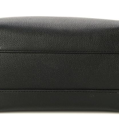 Burberry Grainy Calfskin House Check Small Banner Tote Black 19 of 19