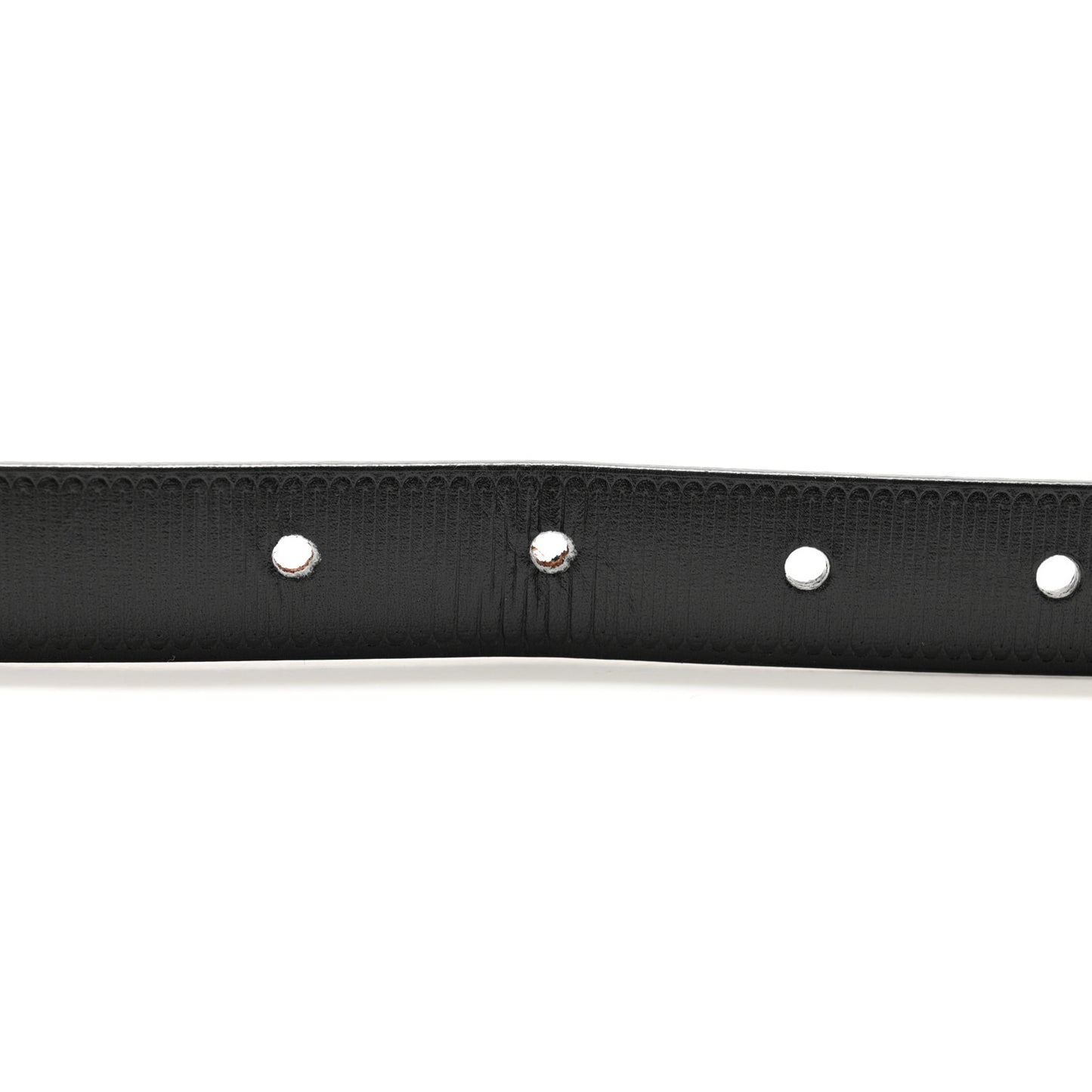 Calfskin Embossed LV Initiales 20mm Belt 75 30 Black