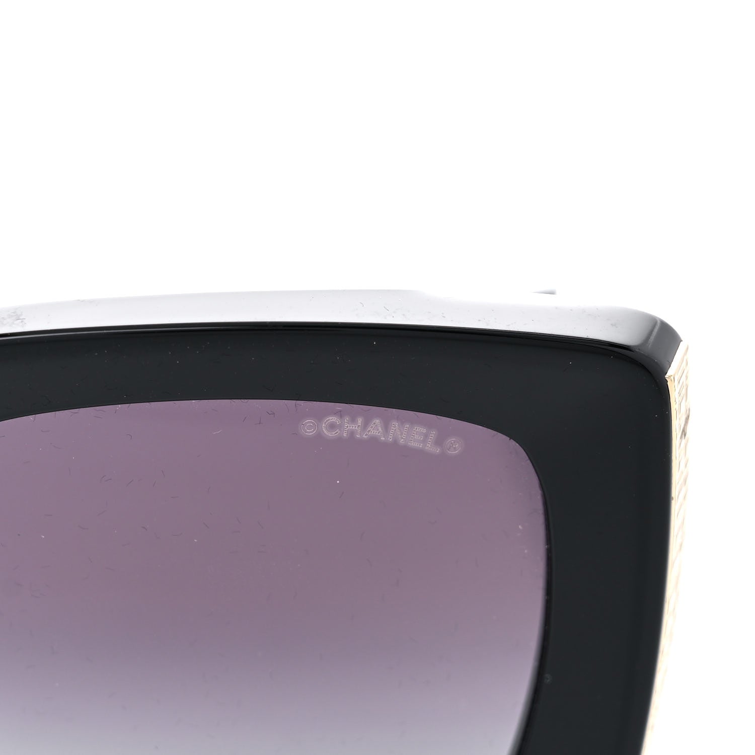 Chanel Acetate Rectangle Sunglasses 5435 Black 7 of 8