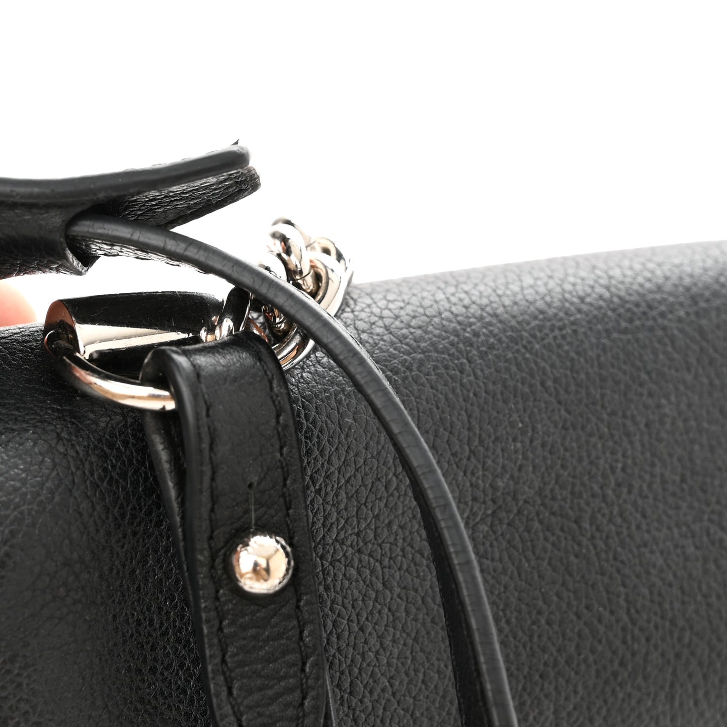 Calfskin Lockme II Chain Bag BB Black
