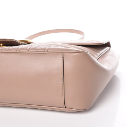 Gucci Calfskin Matelasse Large GG Marmont Shoulder Bag Porcelain Rose 9 of 11