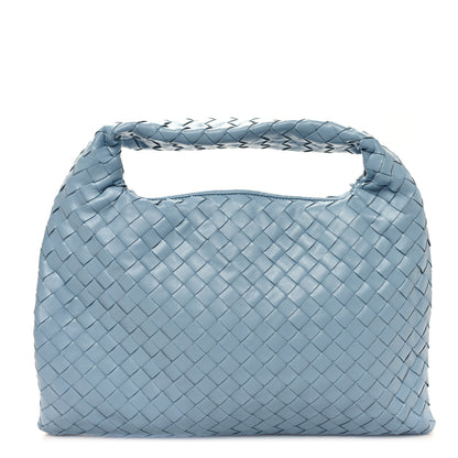 Bottega Veneta Calfskin Intrecciato Small Hop Ice 1 of 11