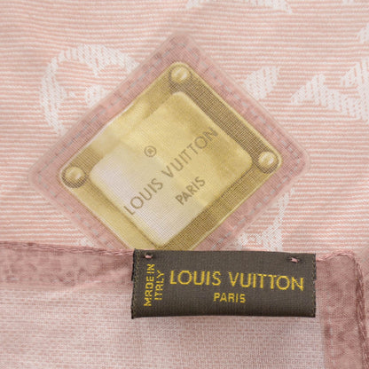 Louis Vuitton Cotton Monogram New Denim Bandana Pale Pink 3 of 4