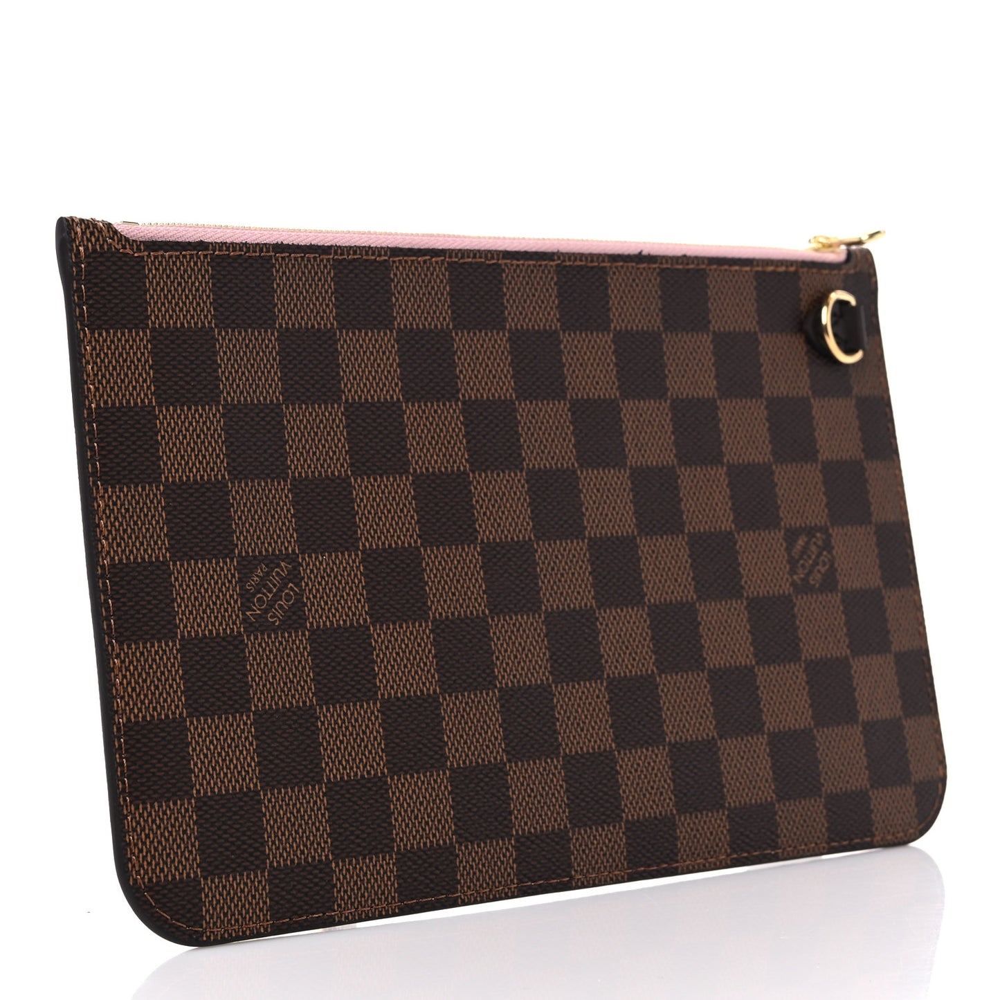 Damier Ebene Neverfull MM GM Pochette Rose Ballerine