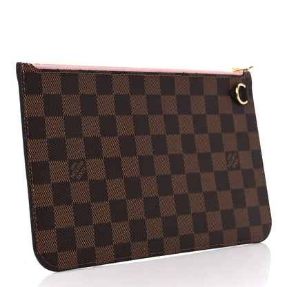 Louis Vuitton Damier Ebene Neverfull MM GM Pochette Rose Ballerine 4 of 7