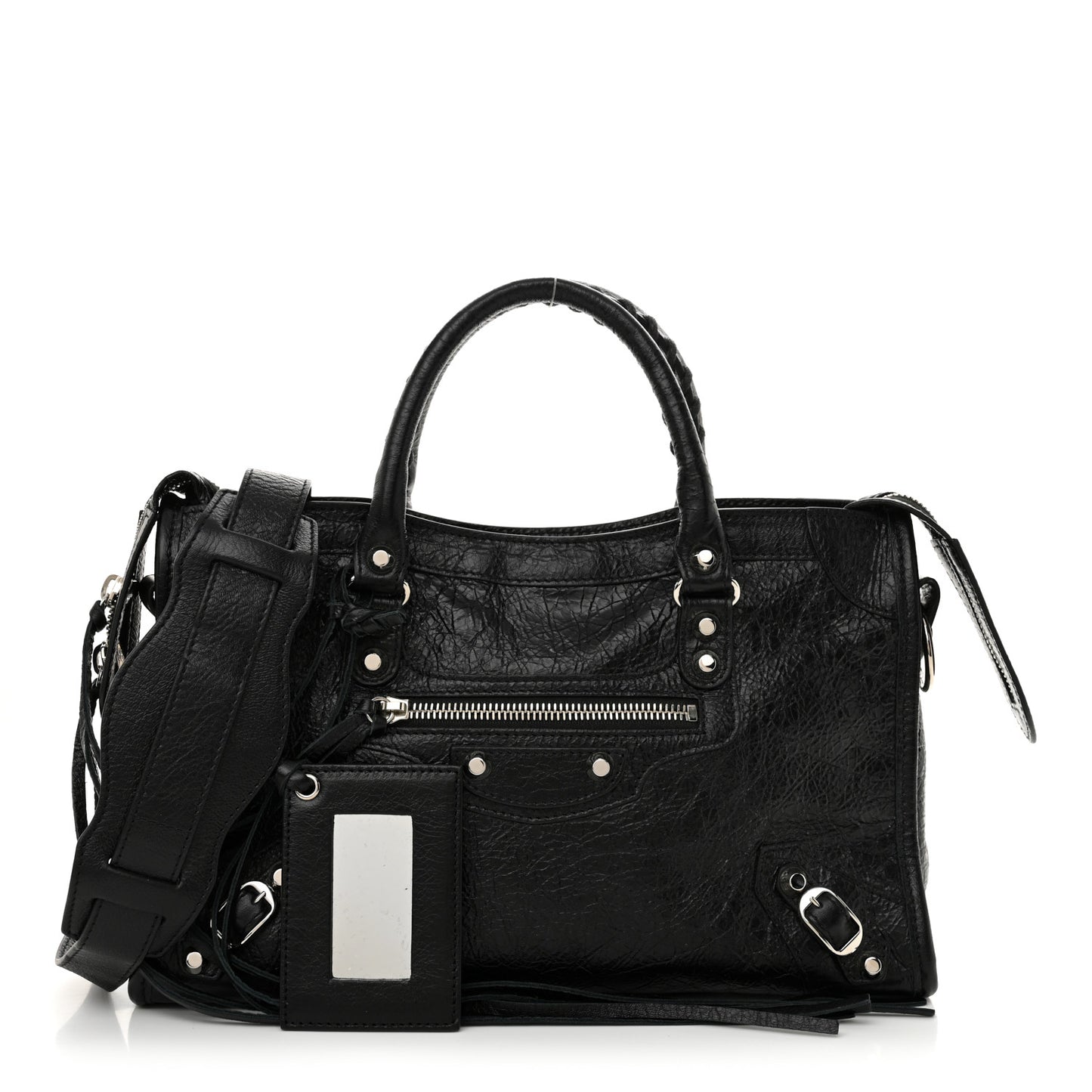 Agneau Classic Silver Hardware S City Black