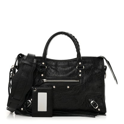 Balenciaga Agneau Classic Silver Hardware S City Black 3 of 11