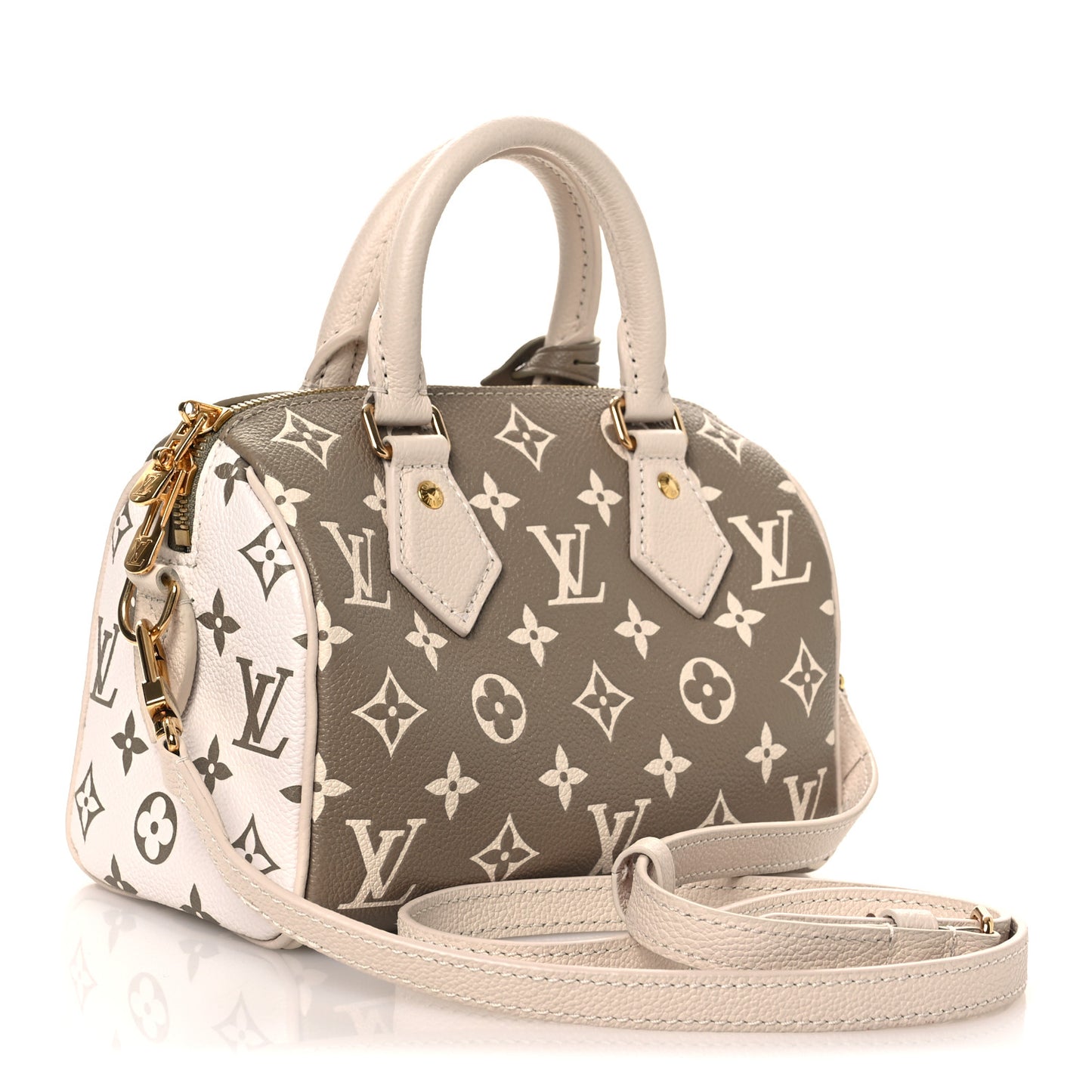 Empreinte Monogram Spring in the City Speedy Bandouliere 20 Kaki Beige Cream